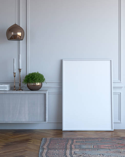 istock Mock Up Poster in Living Room. 907874066