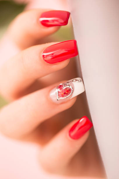 istock Extreme Close-up of Polished Nails 907885280