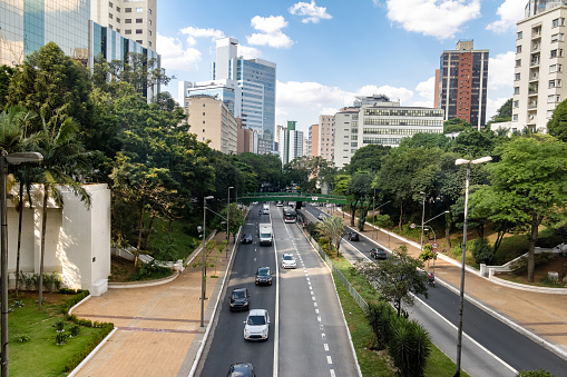 Avenida 9 de Julho de vista - Sao Paulo, Brasil photo