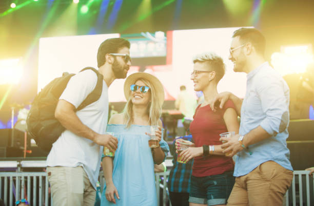 istock Best friends spending great time on festival 907889356