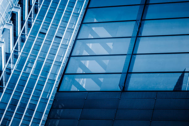 istock Detail glass building background 907891610