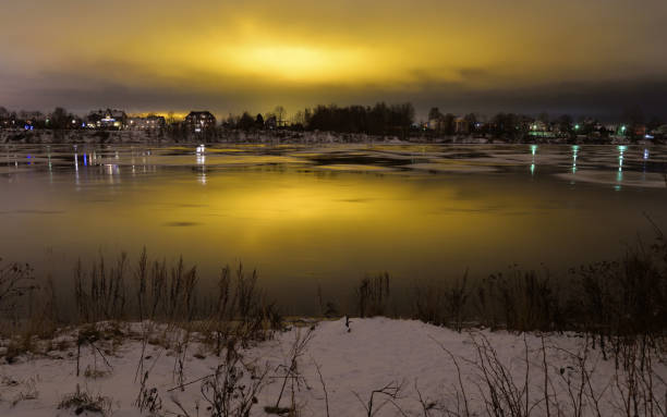 istock View of Neva River at evening. 907892702