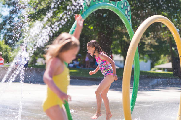 istock A Summer Afternoon at the Splash Pad 907893838