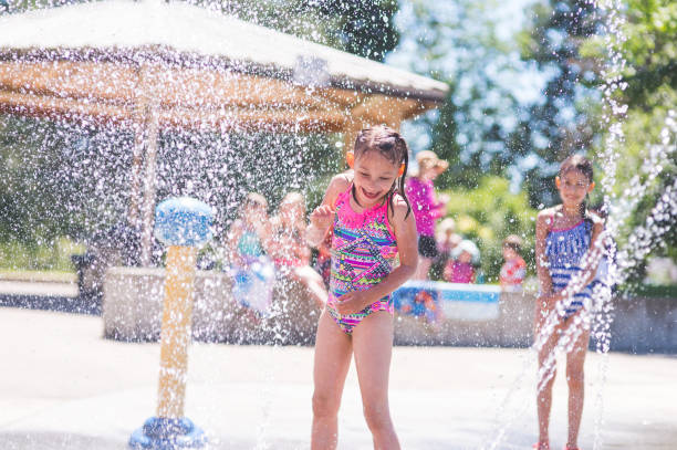 istock A Summer Afternoon at the Splash Pad 907893856