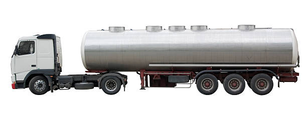 tanker truck(clipping path included) stock photo