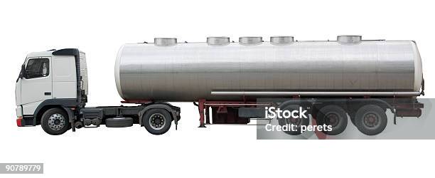 Tanker Truck Обтравка Включены — стоковые фотографии и другие картинки Бензовоз - Бензовоз, Грузовик, Изолированный предмет