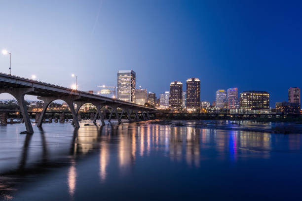 istock Sun Set at James River, Richmond, VA 907898236