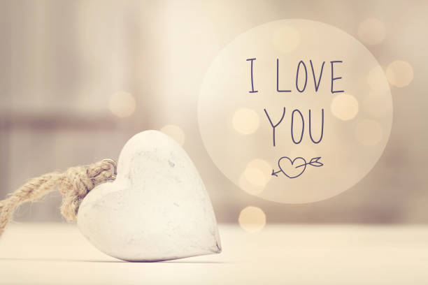 istock I Love You message with a white heart 907900380