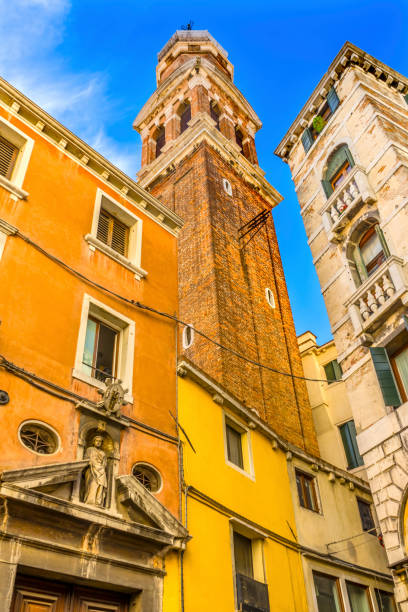 istock Colorful Bell Tower Venice Italy 907910956