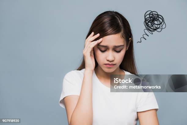 Depressed Young Woman Stock Photo - Download Image Now - Emotional Stress, Teenager, Depression - Sadness