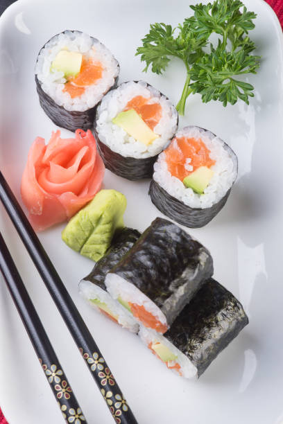 istock japanese food on a background. 907922388