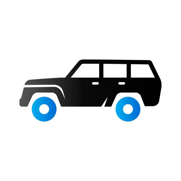 Vector illustration of Duo Tone Icon - Car