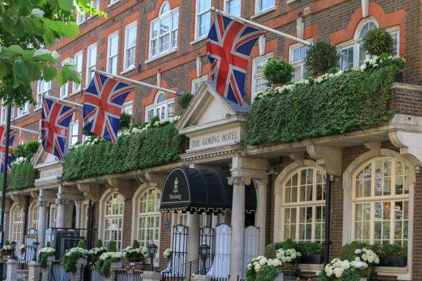 Outside view of the Landmark hotel, Britain's luxury hotel in central London.