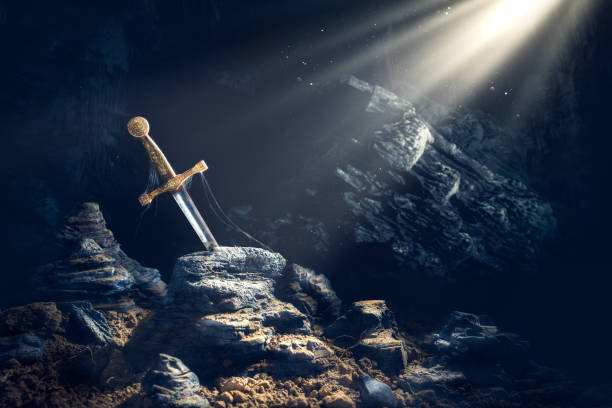 istock sword in the stone excalibur 907933622