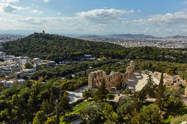 istock The Odeon of Herodes Atticus in Acropolis, Athens, Greece. 907938150