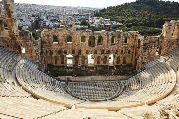 istock The Odeon of Herodes Atticus in Acropolis, Athens, Greece. 907938344