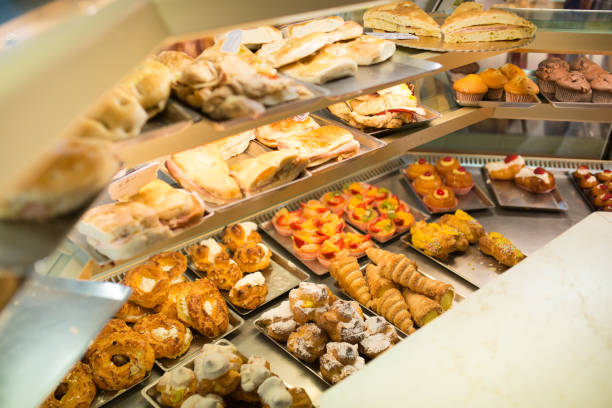 istock sweet pastry at cafe 907939056