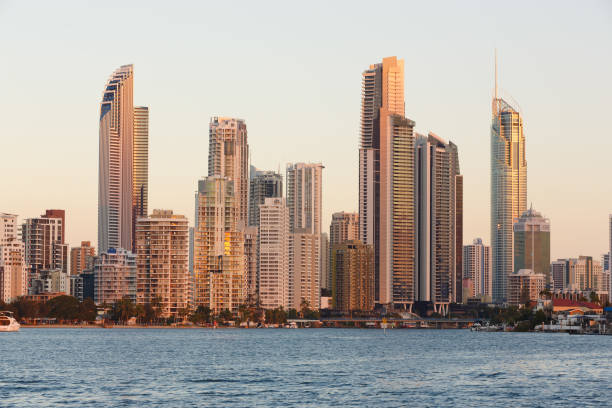 istock Australian modern city in the evening 907945408