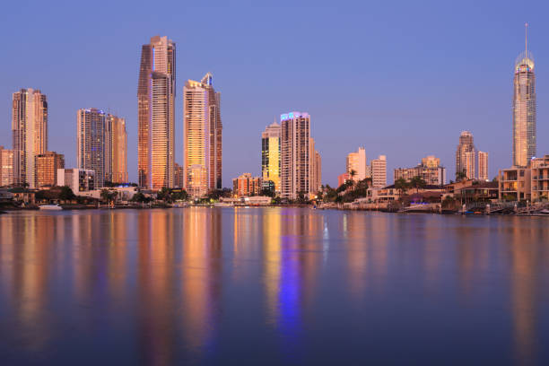 istock Australian modern city in the evening 907945426