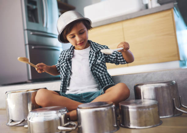 istock Unleashing an epic drum solo 907945682