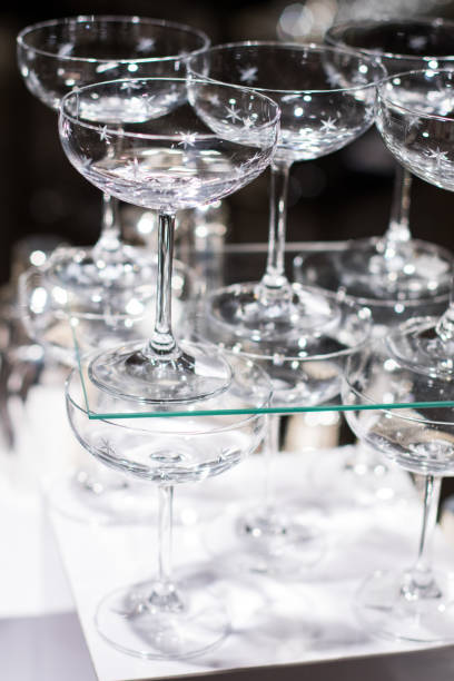 istock Set of cocktail glasses on display. 907945842
