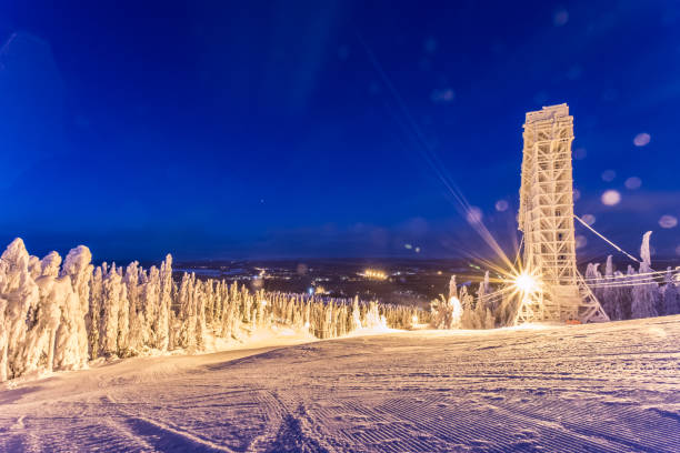 istock Snowy landscape from Sotkamo, Finland. 907949130