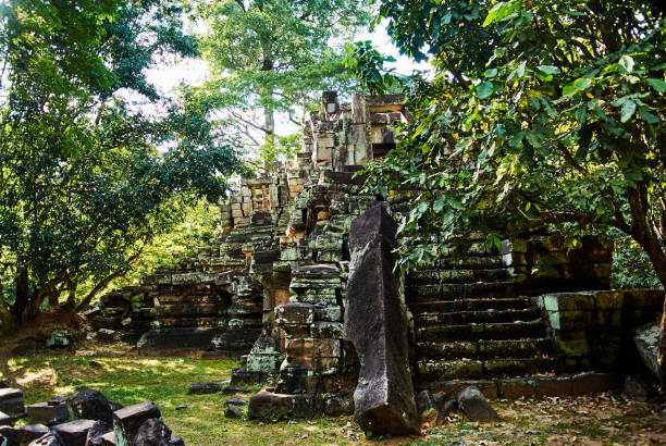 istock Historic building in Angkor wat Thom Cambodia 907949766