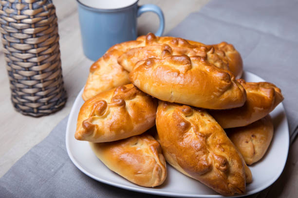 istock Traditional Russian baked pies. 907950586