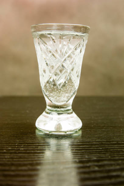 istock Vodka in a crystal glass. 907950818