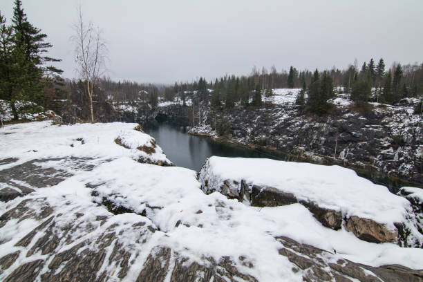 istock mountain park of Ruskeala 907952366