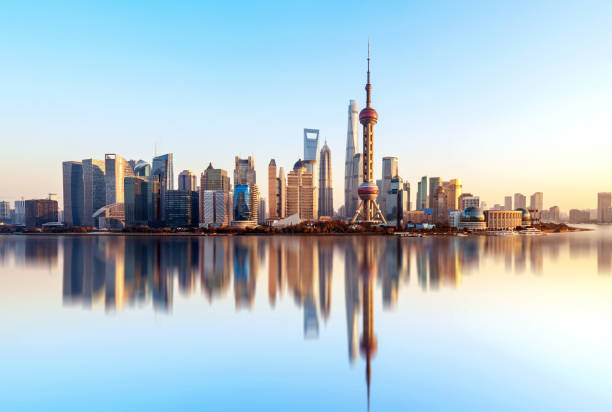 istock Shanghai city skyline 907954712