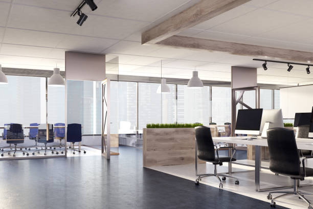 istock Modern office and a meeting room 907956742