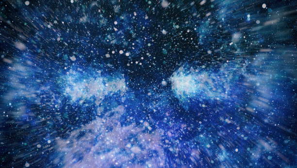 istock Panoramic looking into deep space. Dark night sky full of stars. The nebula in outer space. 907959024
