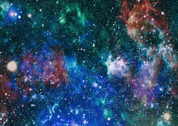 istock Dark night sky full of stars. The nebula in outer space. 907960022