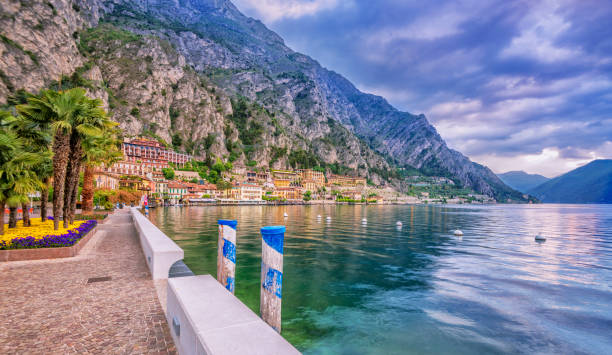 istock Waterfront and coastline at Limone Sul Garda 907960936