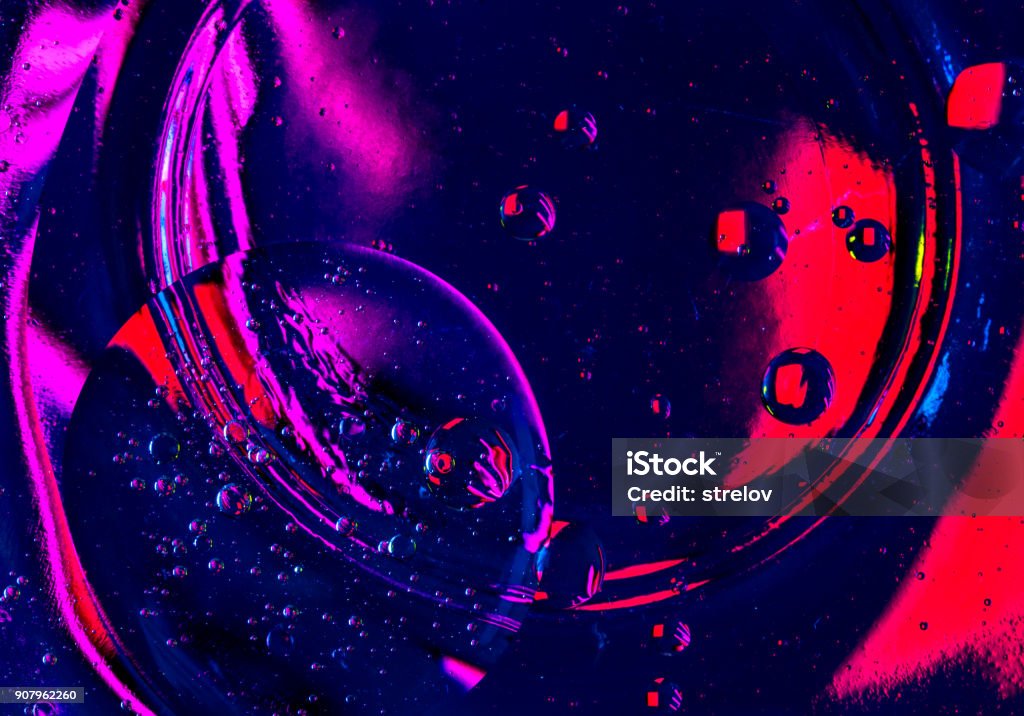 Abstract art background blue green red black color drops bubbles. Abstract art background blue green red black color drops  bubbles. Abstract Stock Photo