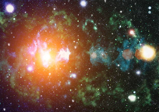 istock Panoramic looking into deep space. Dark night sky full of stars. The nebula in outer space. 907965310