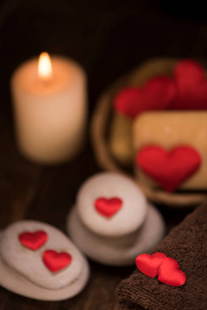 istock Wellness decoration on wooden table 907966032