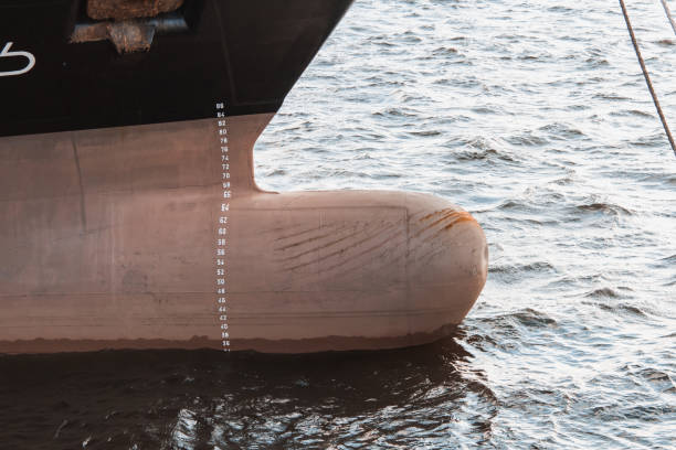 istock bow of the ship,waterline 907978658