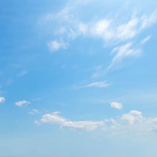 istock Light cumulus clouds in the blue sky. 907990448