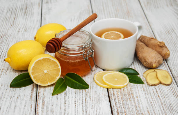 istock Cup of tea with lemon and ginger 907997130