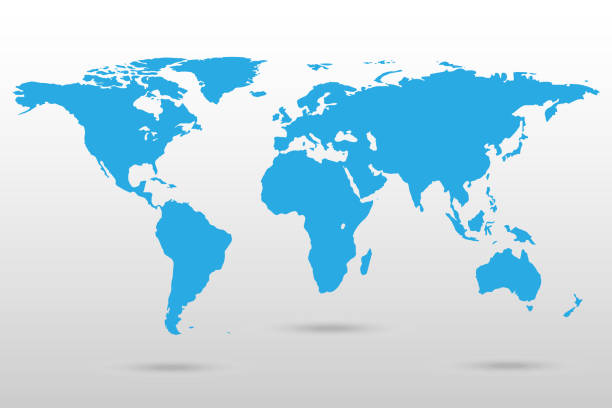 Word Map One Color 2,000+ One Color World Map Stock Illustrations, Royalty-Free Vector ...