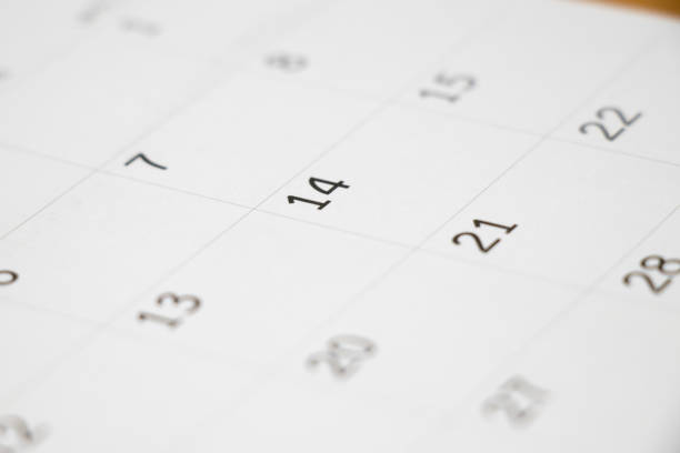 istock Calendar focus on number 14 background (Concept for 14 February, happy valentine day) 908003766