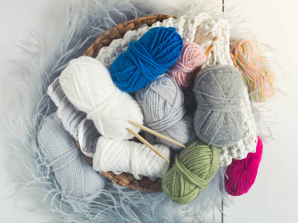 istock many different kinds of colorful wool on white floor 908003906