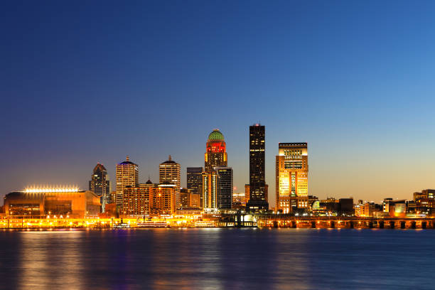 istock Louisville night skyline across the Ohio River 908005776