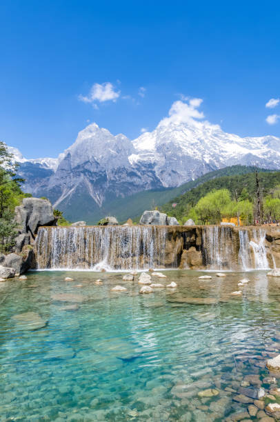 istock Blue Moon Valley in Jade Dragon Snow Mountain 908008482