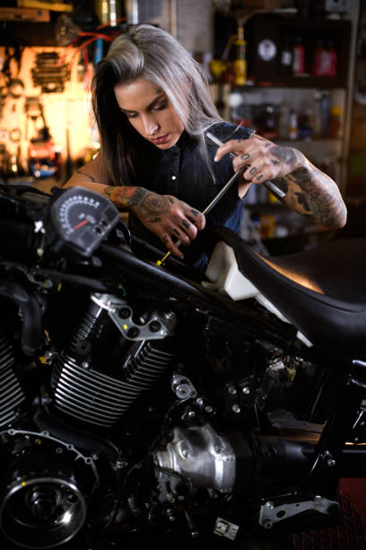 istock Motorcycle repair shop 908009158
