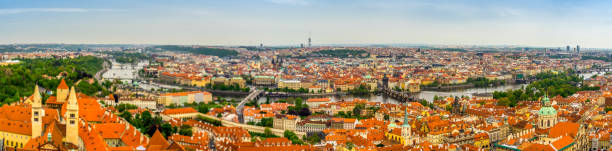 istock Panoramic view of Prague City 908009238