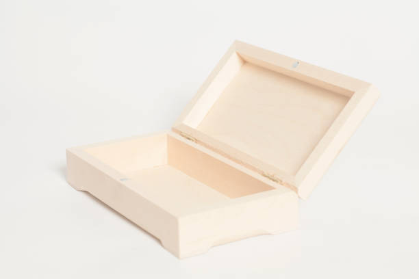 istock Open Wooden Jewellery Box 908015046