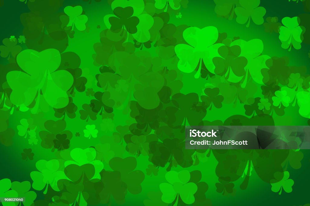 Rustic Irish Background Irish Themed Background With Small Shamrocks Stock Photo - Download ...